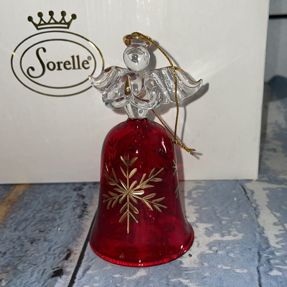Vintage Sorelle Christmas Ornaments -  Set 3 pcs Red and Gold - Picture 4 of 12